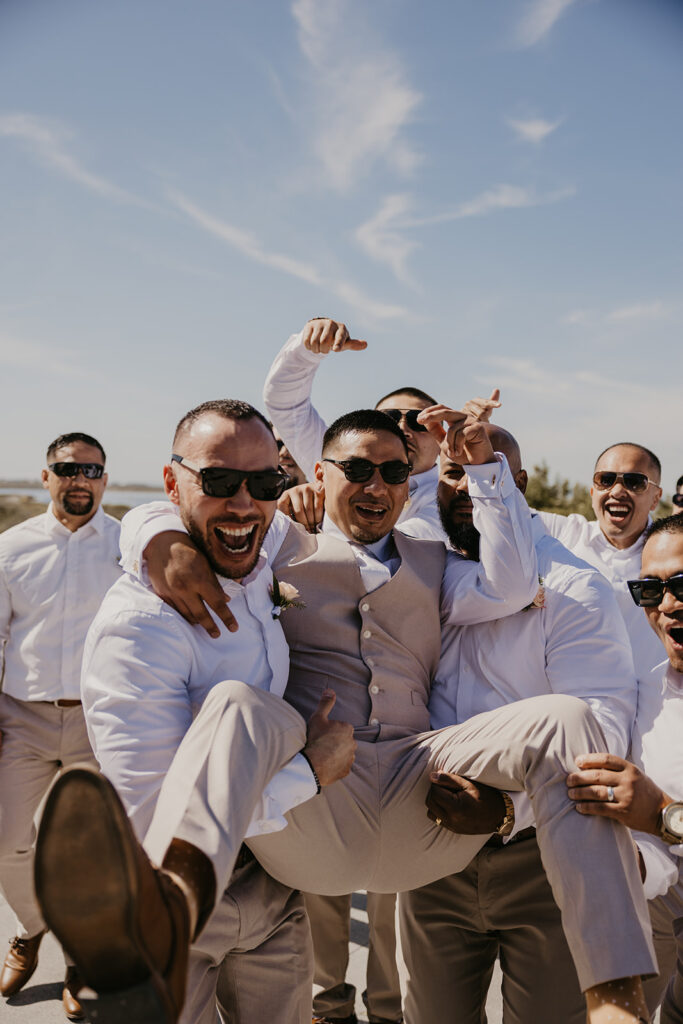 Tropical-Inspired San Diego Wedding at Salt Drift Pointe by Tia Leigh Photography