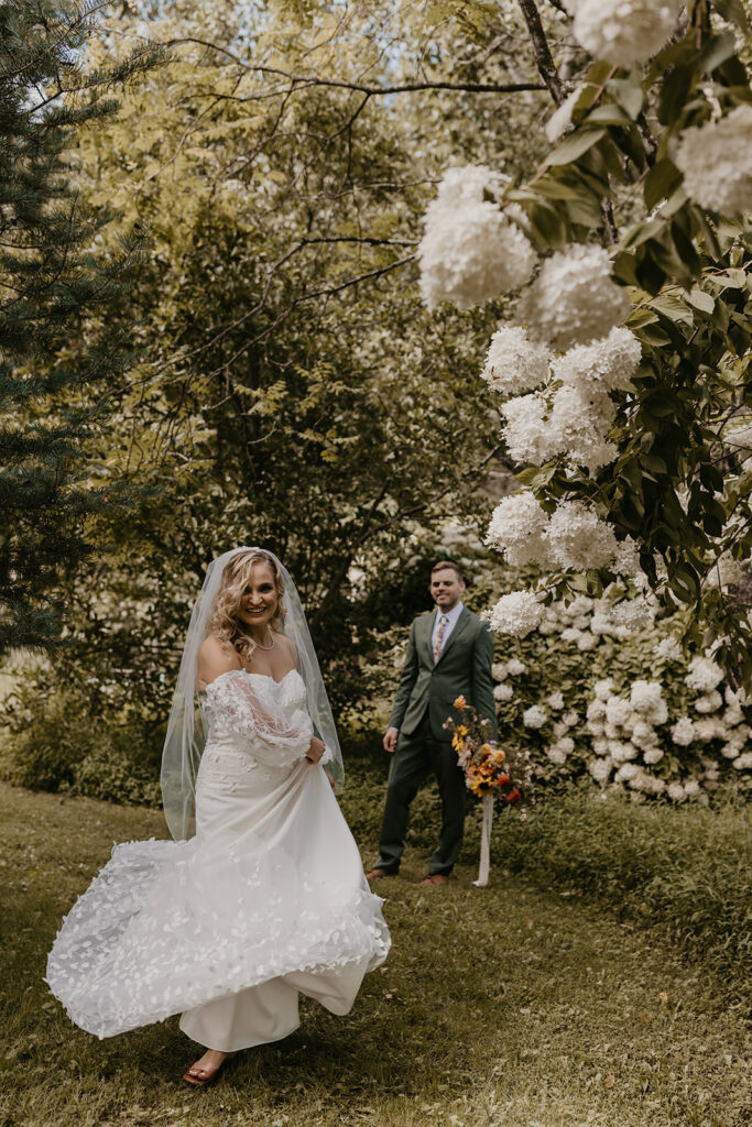 retro 70s funk and whimsical forest charm wedding at the Pump House B&B by Tia Leigh Photography