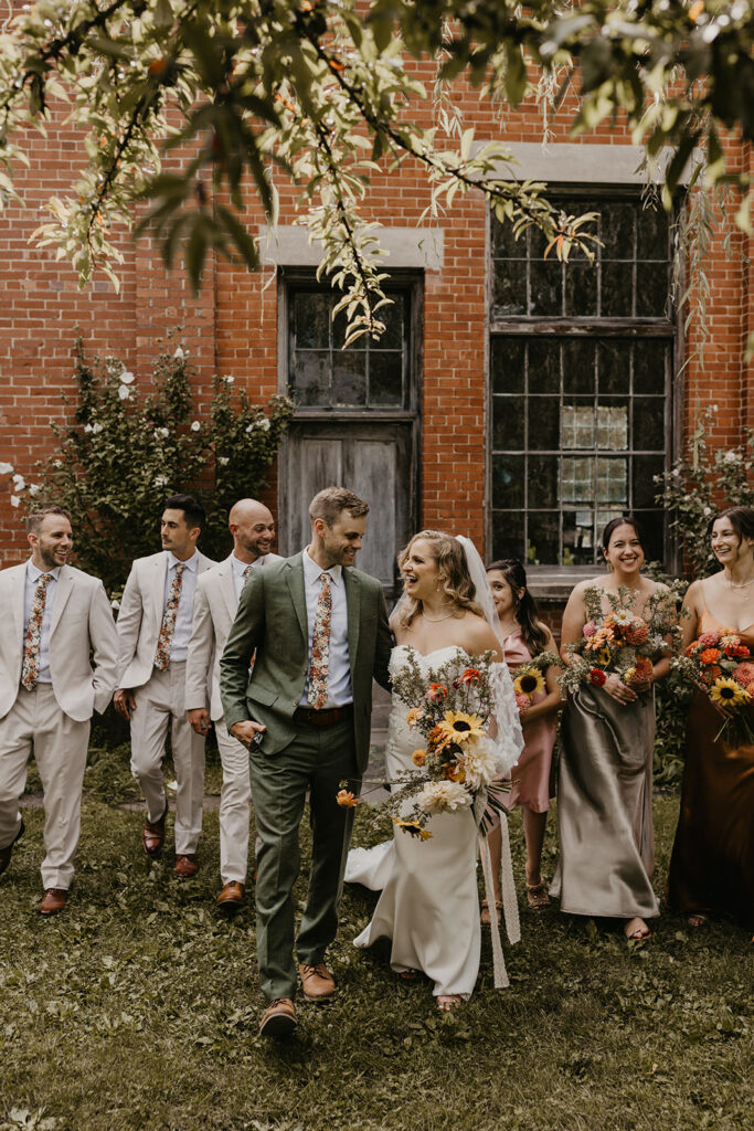 retro 70s funk and whimsical forest charm wedding at the Pump House B&B by Tia Leigh Photography