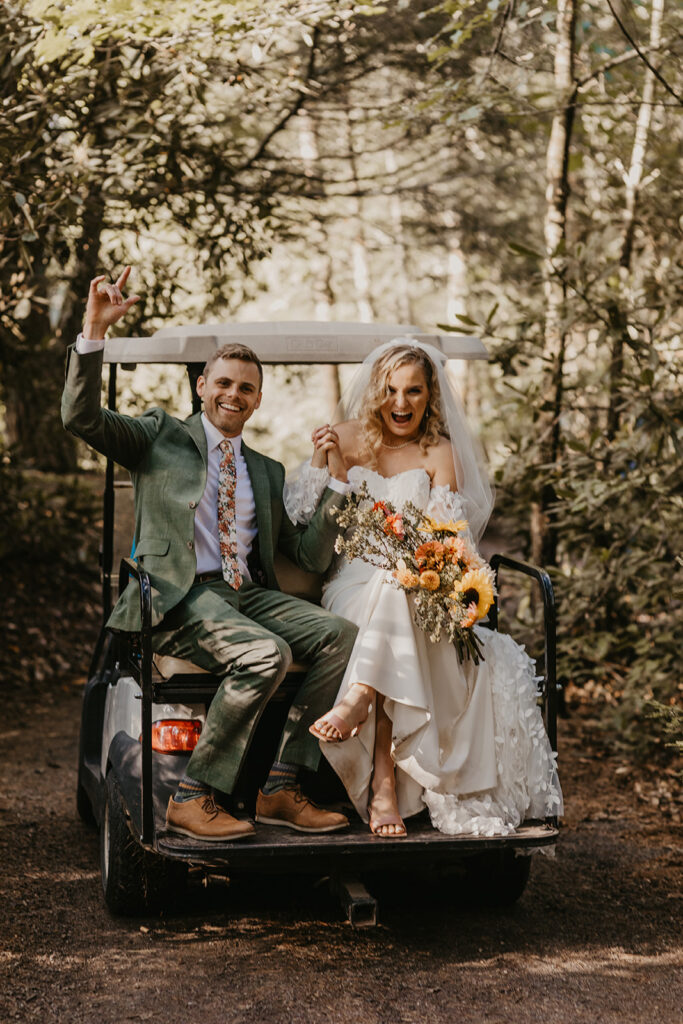 retro 70s funk and whimsical forest charm wedding at the Pump House B&B by Tia Leigh Photography