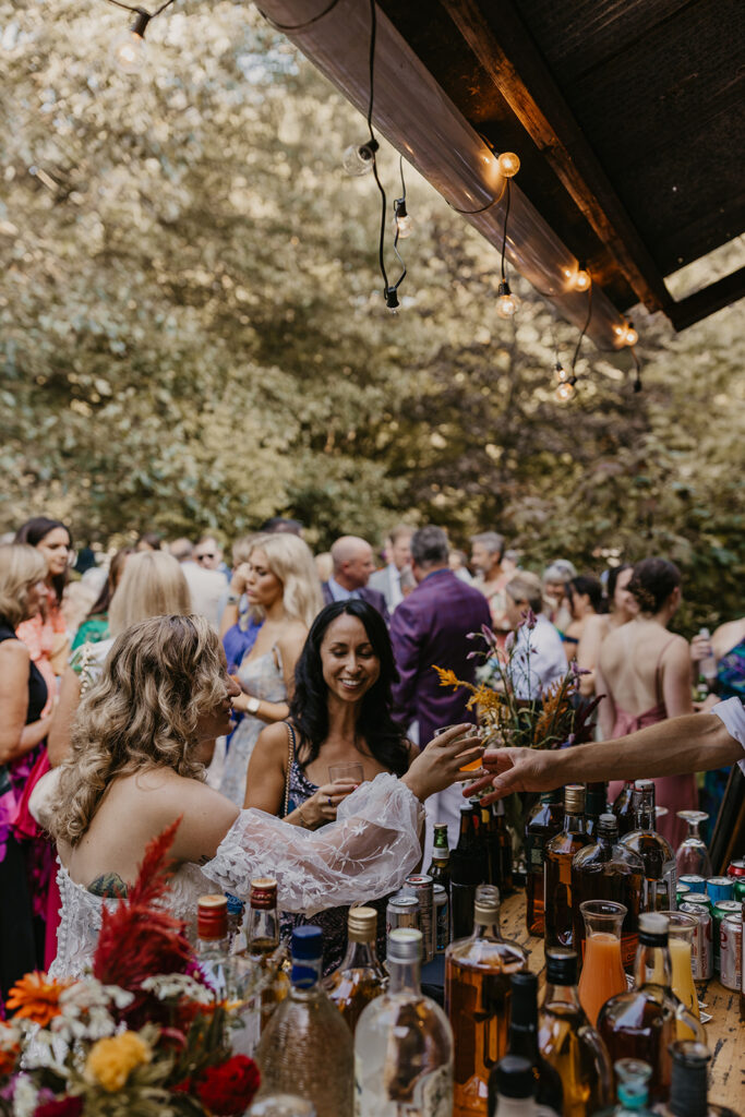 retro 70s funk and whimsical forest charm wedding at the Pump House B&B by Tia Leigh Photography