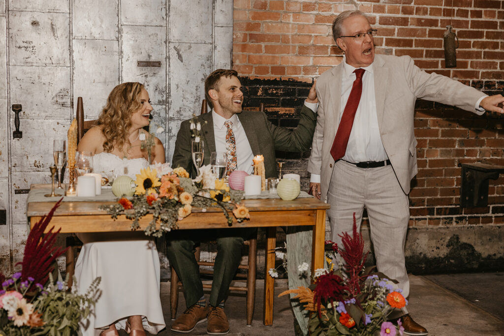 retro 70s funk and whimsical forest charm wedding at the Pump House B&B by Tia Leigh Photography