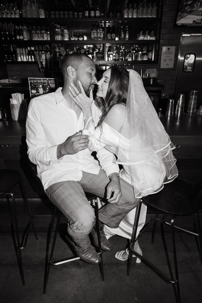 Katie and Karl’s late-night San Diego engagement session was absolutely the latter. These two showed up ready for fun, dressed to the nines, and totally embracing that after-dark, moody, editorial vibe that downtown does so well. It was fashion, flash, and pure personality—exactly what makes nighttime engagement photos so electric. 