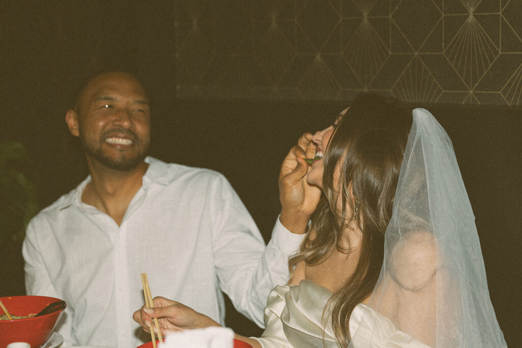 Katie and Karl’s late-night San Diego engagement session was absolutely the latter. These two showed up ready for fun, dressed to the nines, and totally embracing that after-dark, moody, editorial vibe that downtown does so well. It was fashion, flash, and pure personality—exactly what makes nighttime engagement photos so electric. 