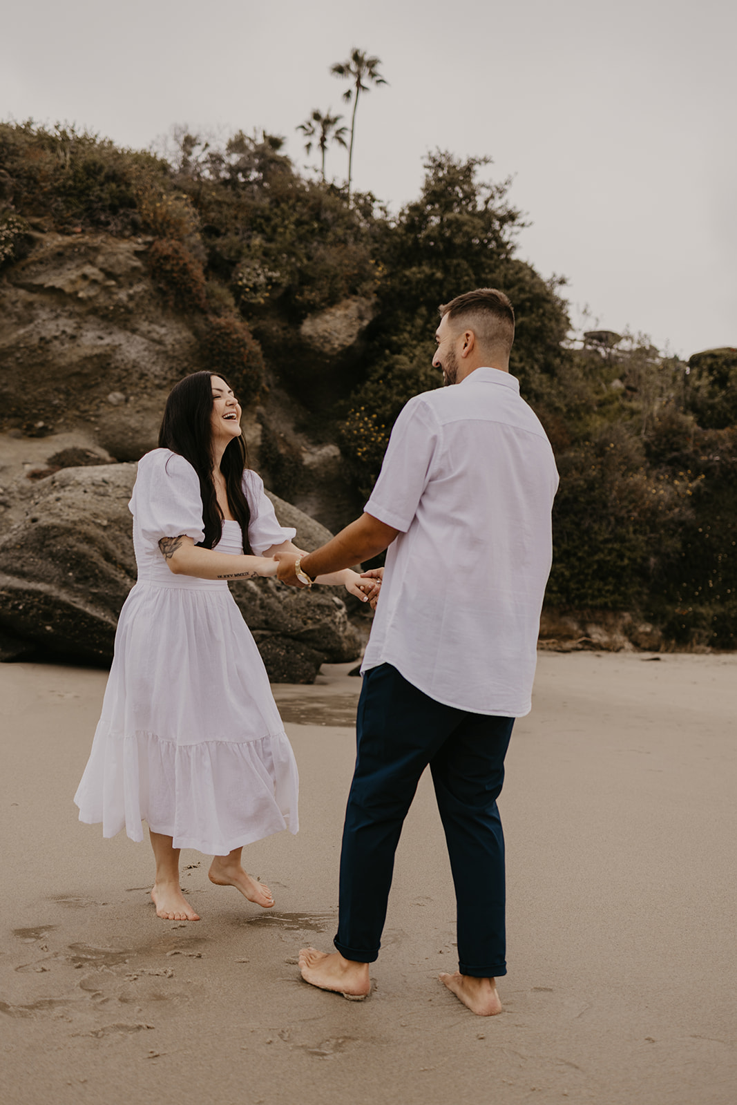 This Orange County engagement session blends vintage car style with relaxed Southern California beach vibes. Shot on both digital and 35mm film, this gallery is full of inspiration from Tia Leigh Photography for couples looking for a San Diego or Southern California engagement photographer who creates a mix of editorial, romantic, and candid images.