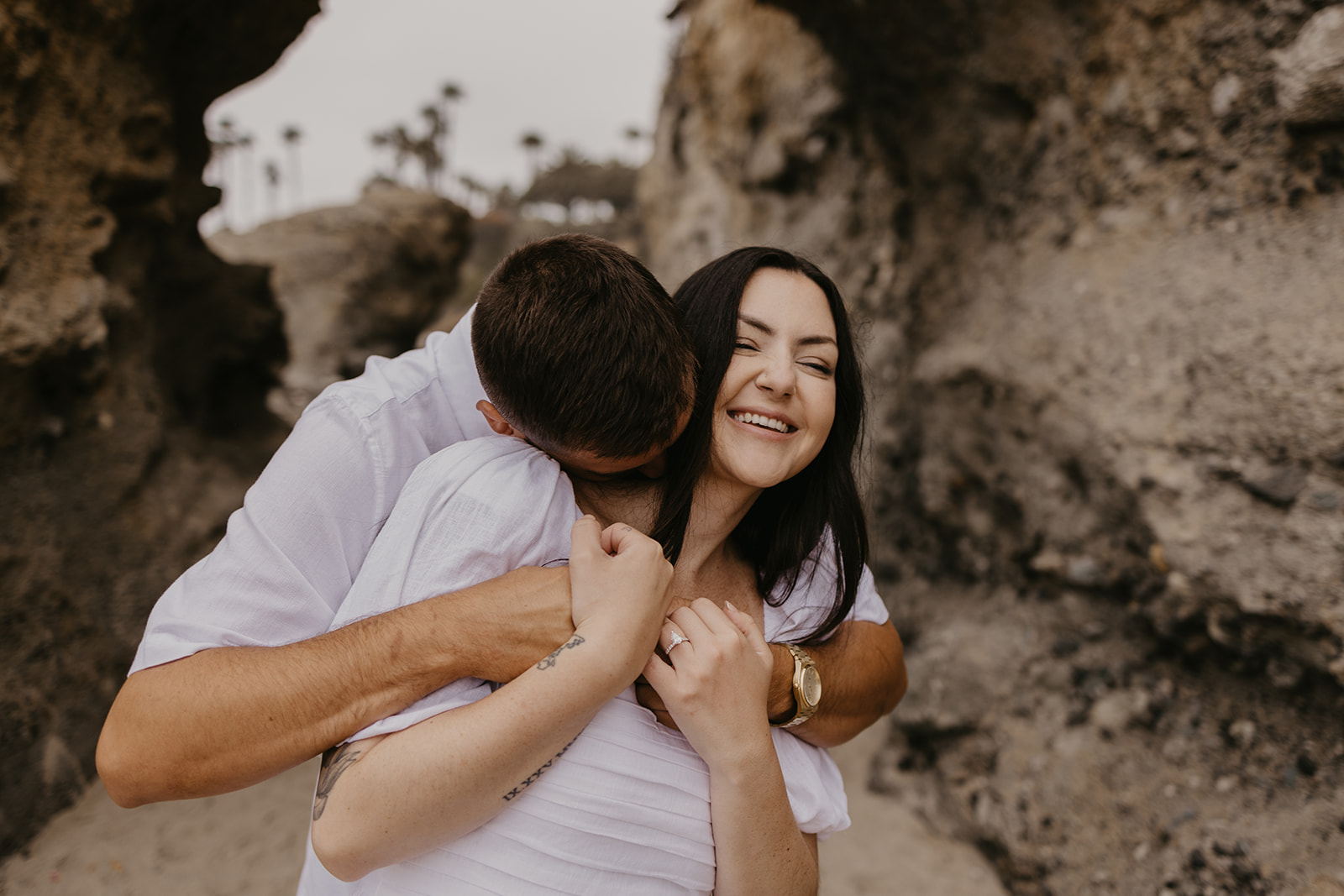 This Orange County engagement session blends vintage car style with relaxed Southern California beach vibes. Shot on both digital and 35mm film, this gallery is full of inspiration from Tia Leigh Photography for couples looking for a San Diego or Southern California engagement photographer who creates a mix of editorial, romantic, and candid images.