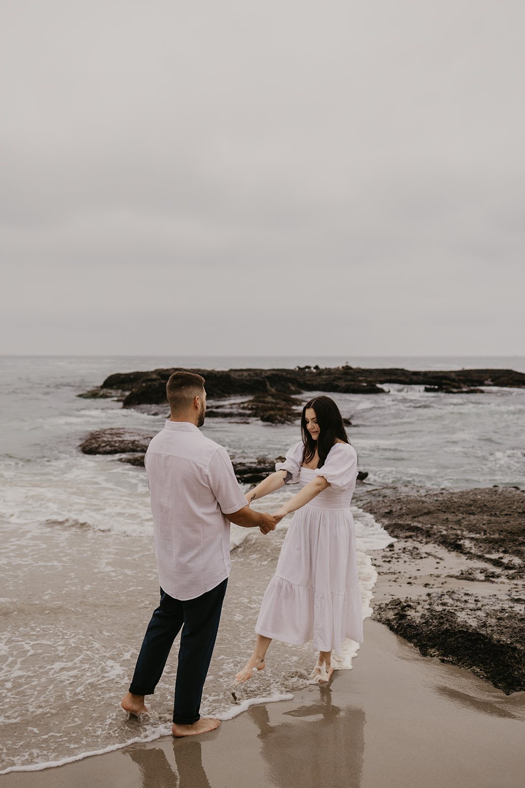 This Orange County engagement session blends vintage car style with relaxed Southern California beach vibes. Shot on both digital and 35mm film, this gallery is full of inspiration from Tia Leigh Photography for couples looking for a San Diego or Southern California engagement photographer who creates a mix of editorial, romantic, and candid images.