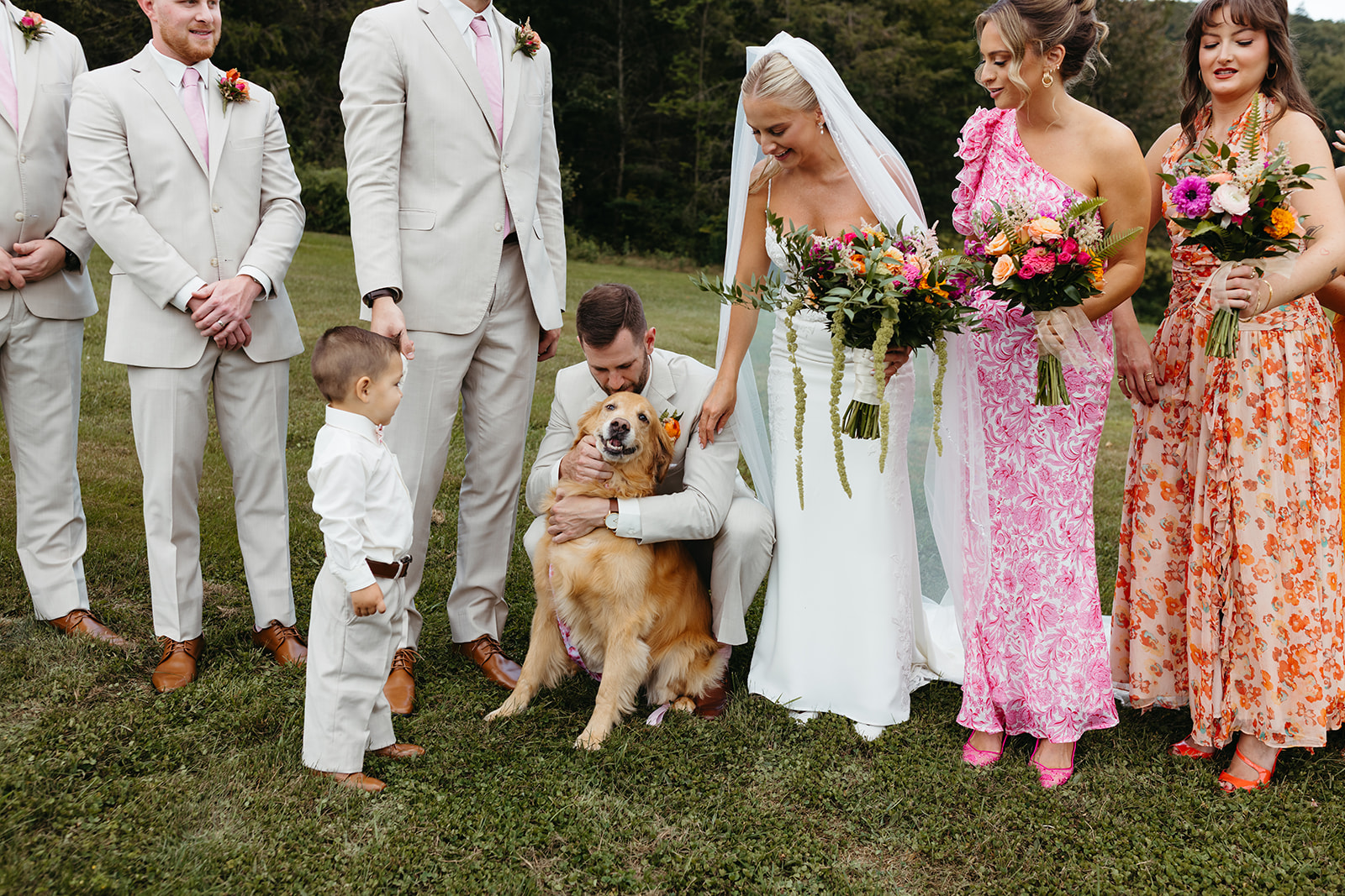 Colorful outdoor summer wedding at Maiolatesi Wine Celler in NE PA