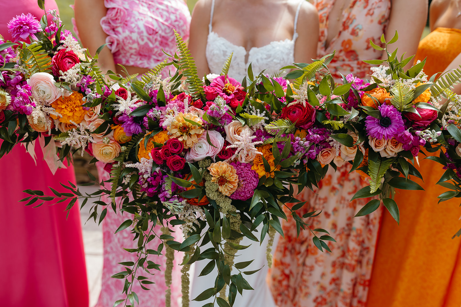 Colorful outdoor summer wedding at Maiolatesi Wine Celler in NE PA