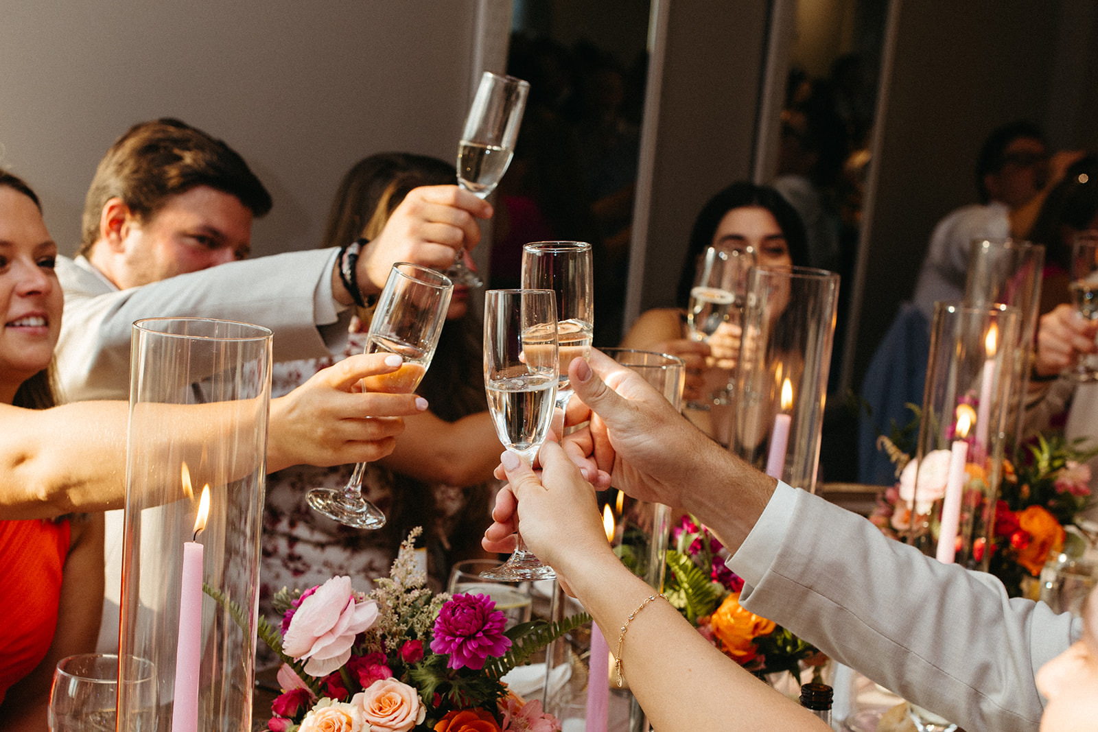 Candlelit estate wedding reception at Maiolatesi Wine Celler in NE PA