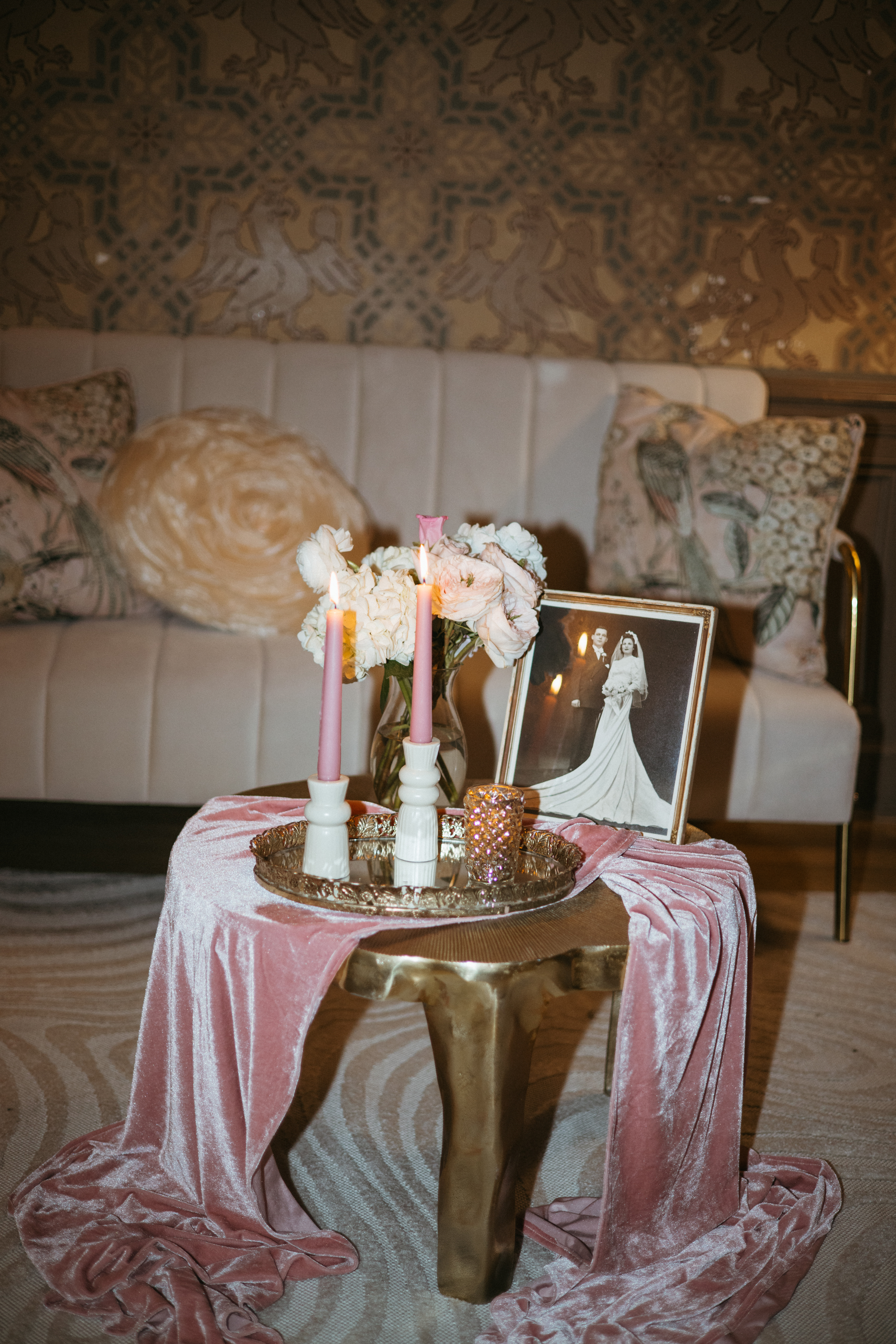 Historic Scranton Cultural Center wedding with moody, romantic details