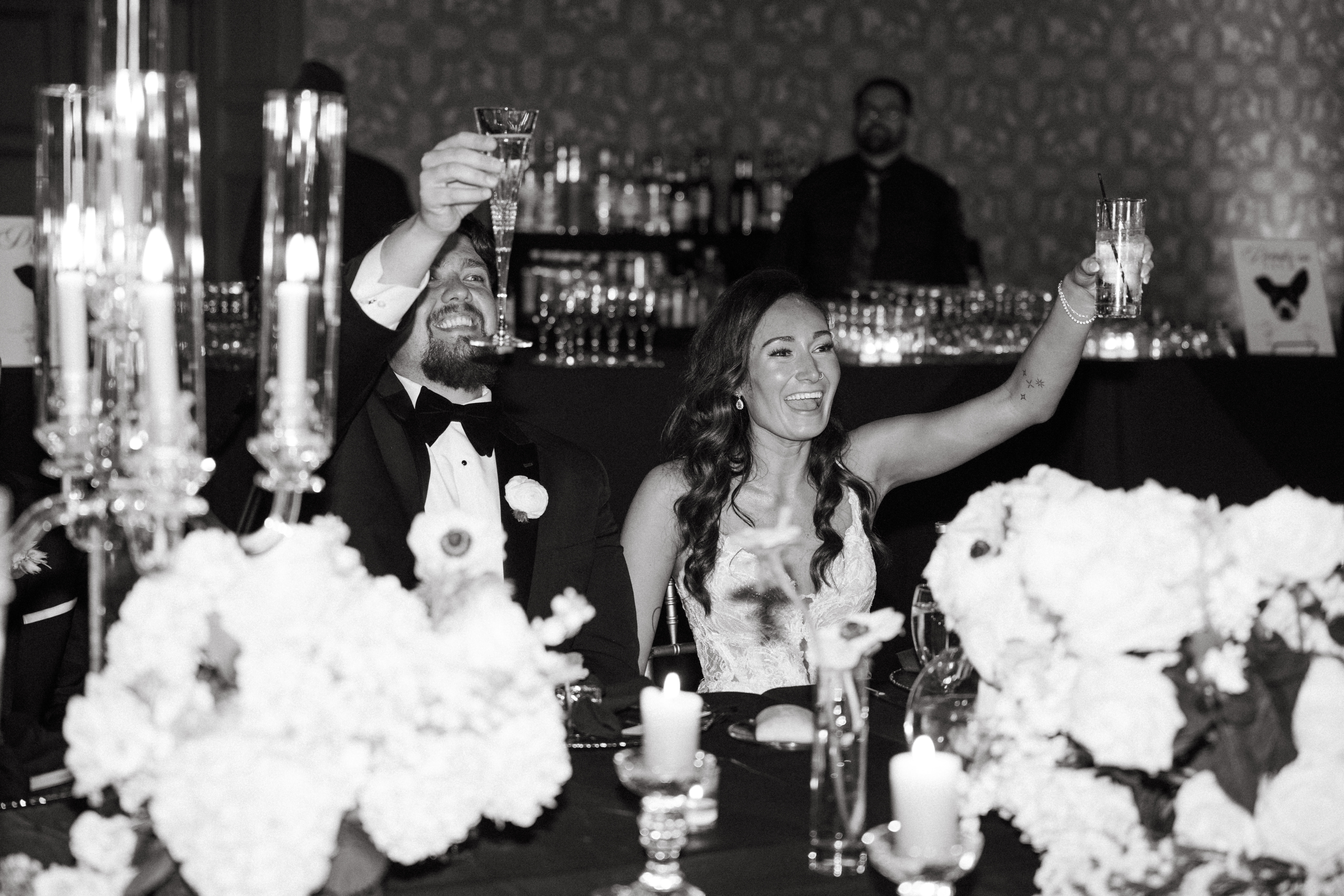 Historic Scranton Cultural Center wedding with moody, romantic details