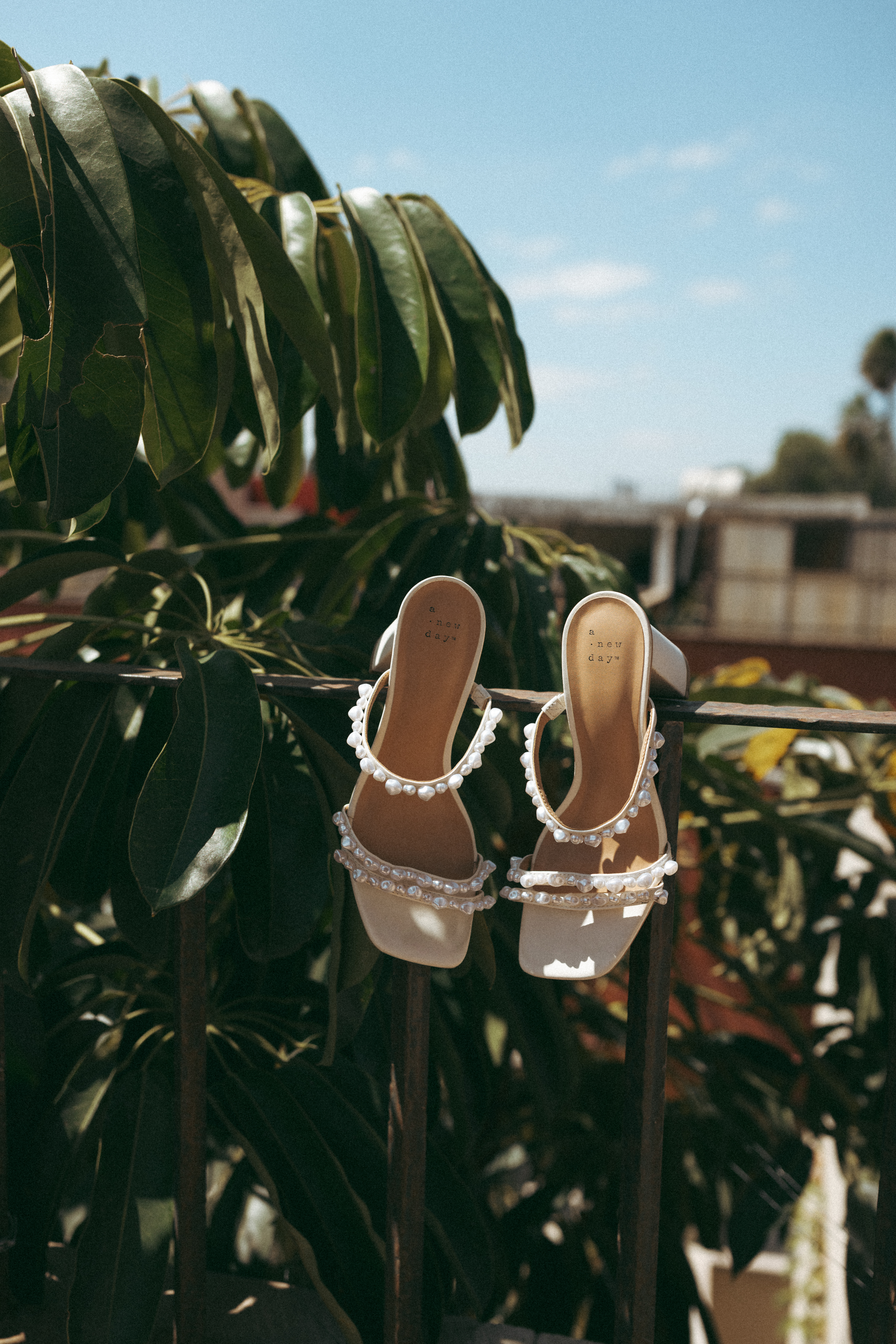 Simple bridal details laid out in historic San Miguel space