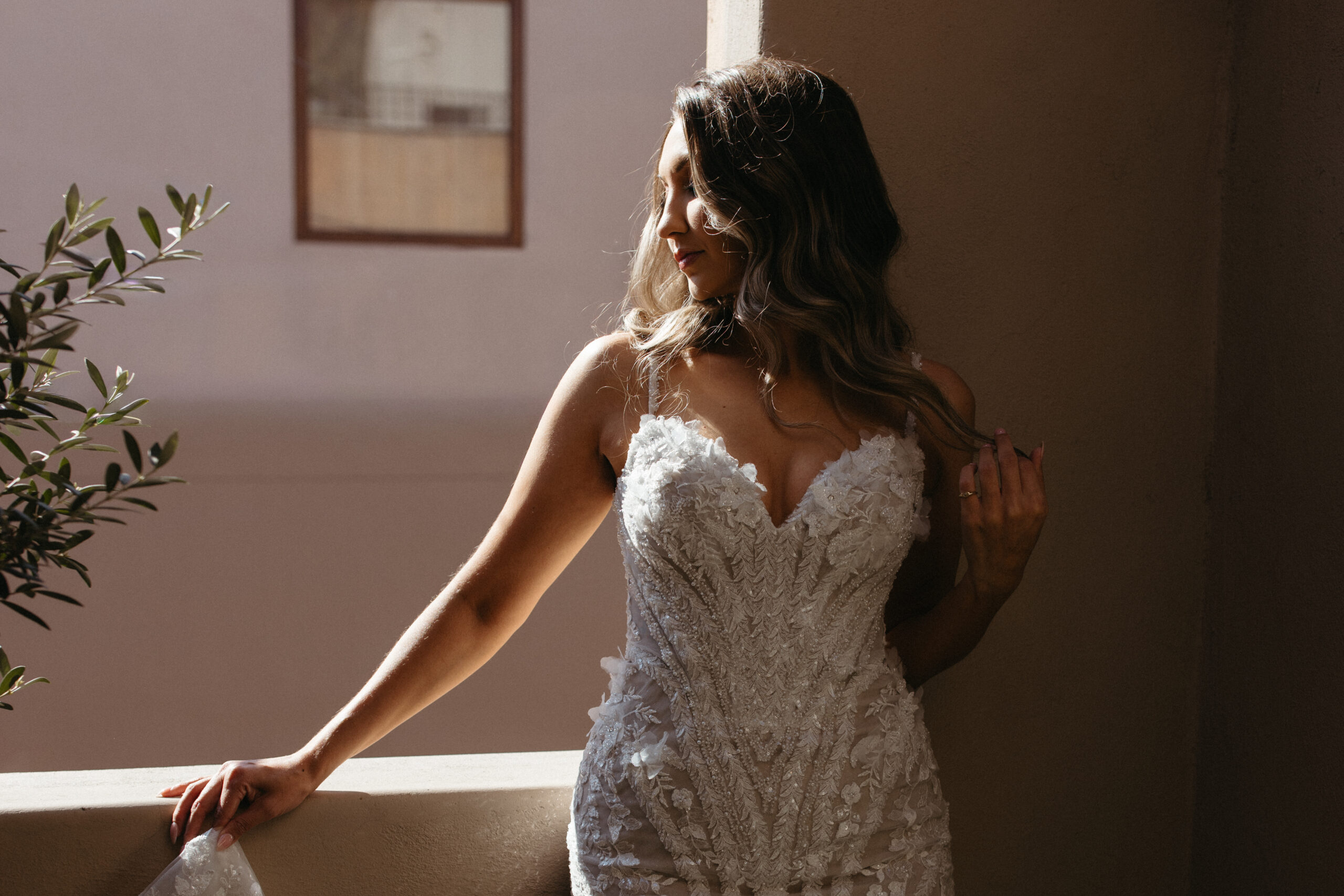 Intimate elopement ceremony overlooking a historic church in San Miguel de Allende
