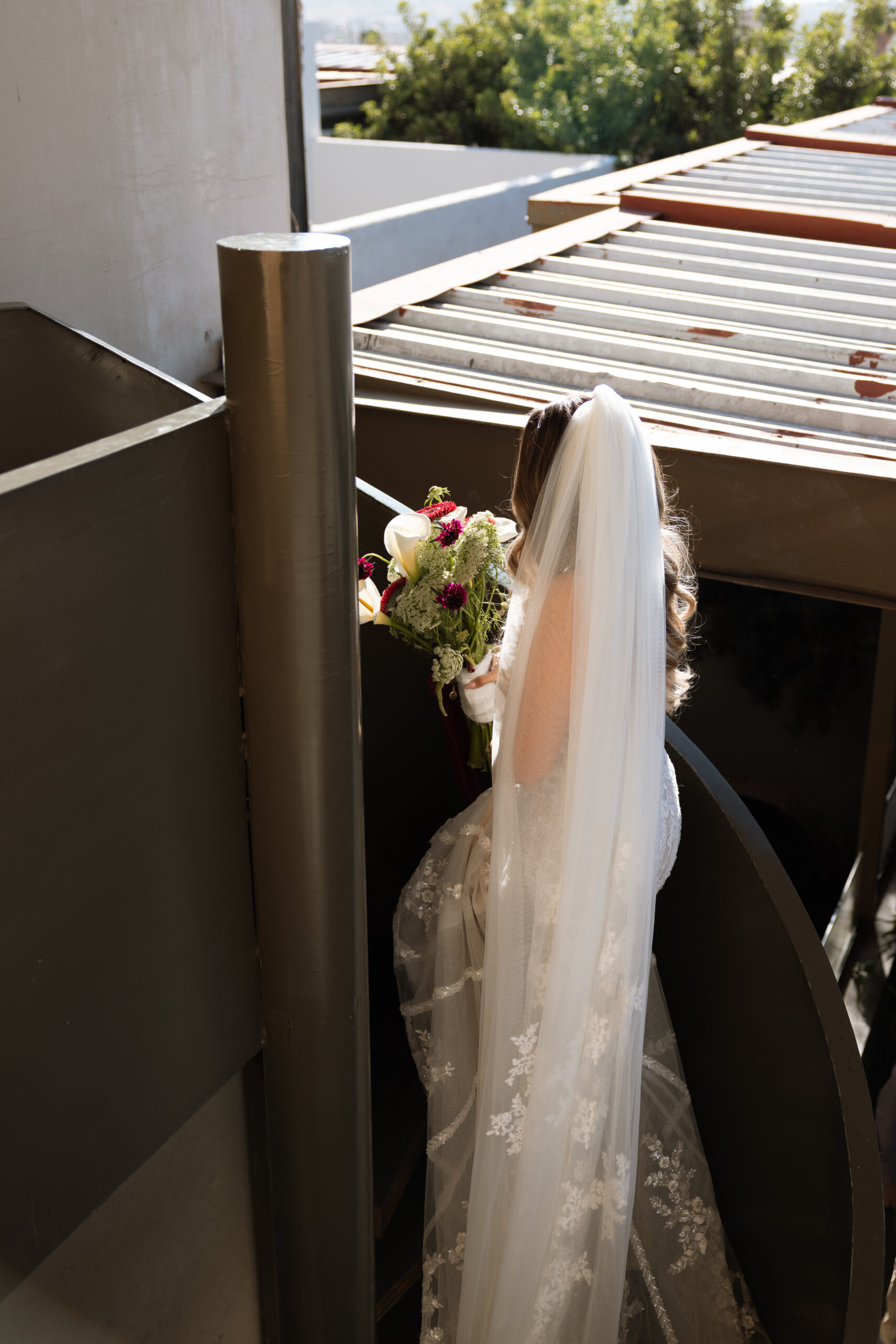 Intimate elopement ceremony overlooking a historic church in San Miguel de Allende