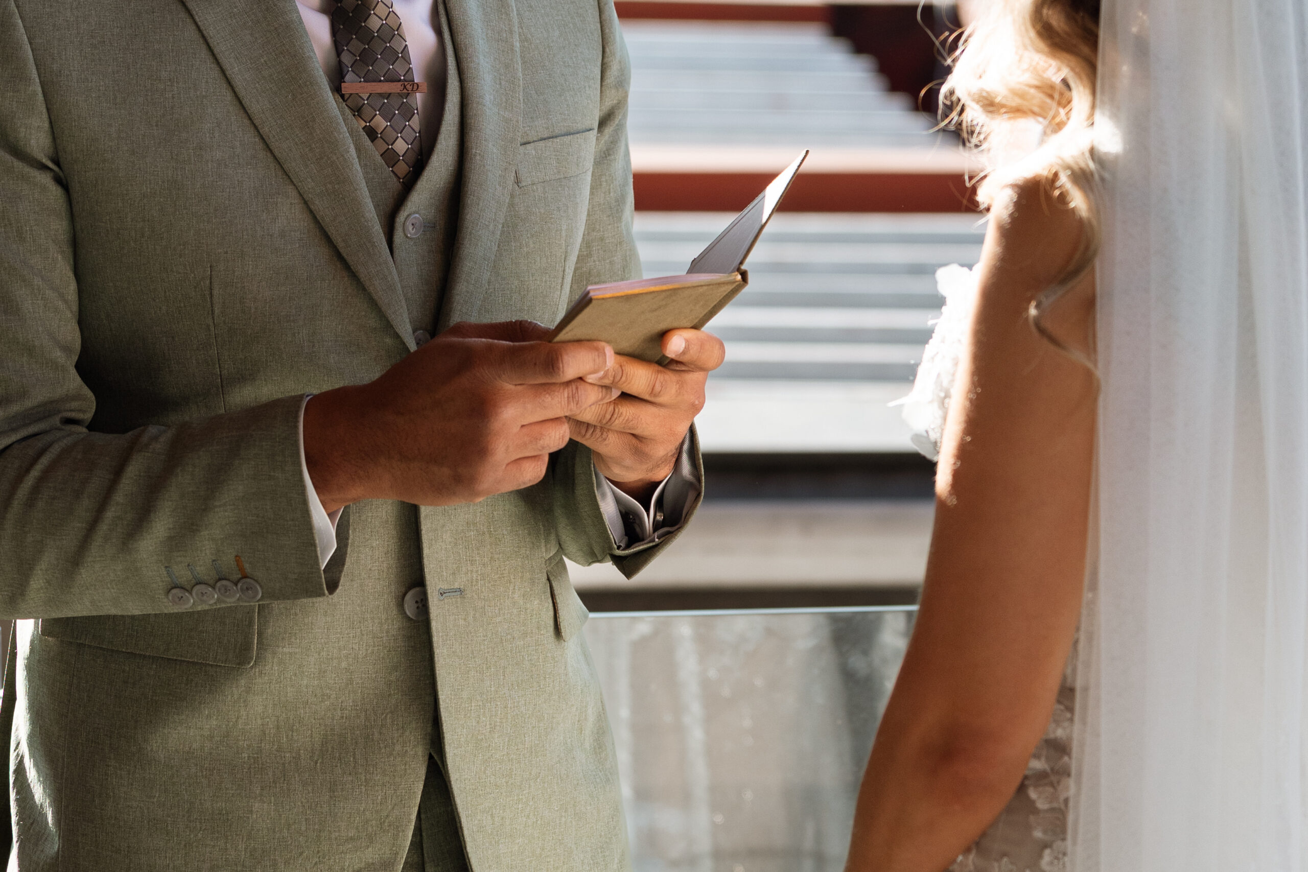 Intimate elopement ceremony overlooking a historic church in San Miguel de Allende
